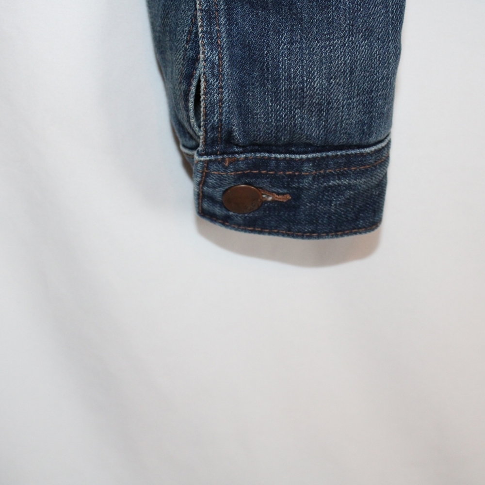 Gap 1969 Drop Pocket Yosemite Retro Modern Jacket Women's Medium Blue Denim Jean - Picture 4 of 9